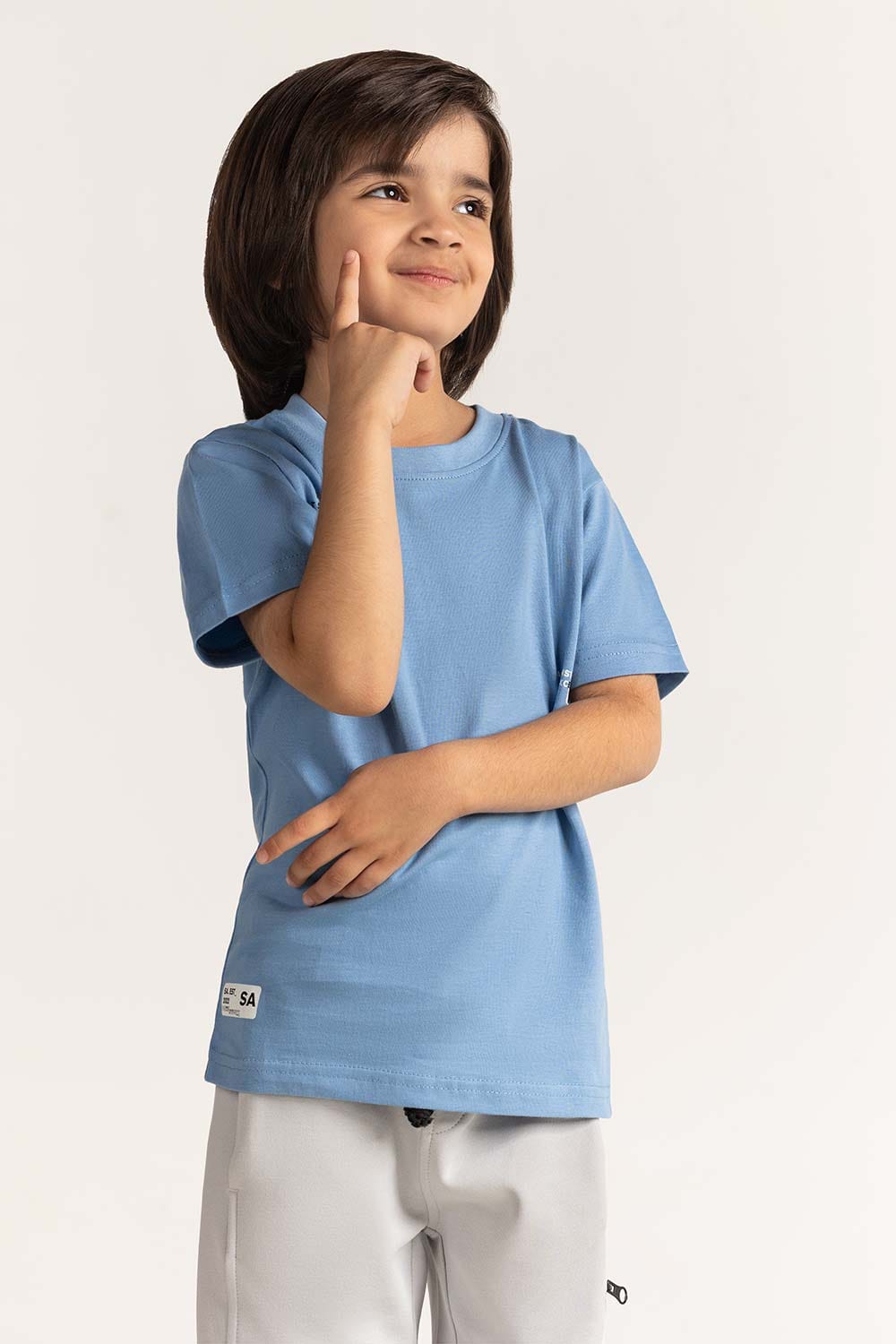 Toddler Boy Blue Printed Tee TB-TS-SS24-015