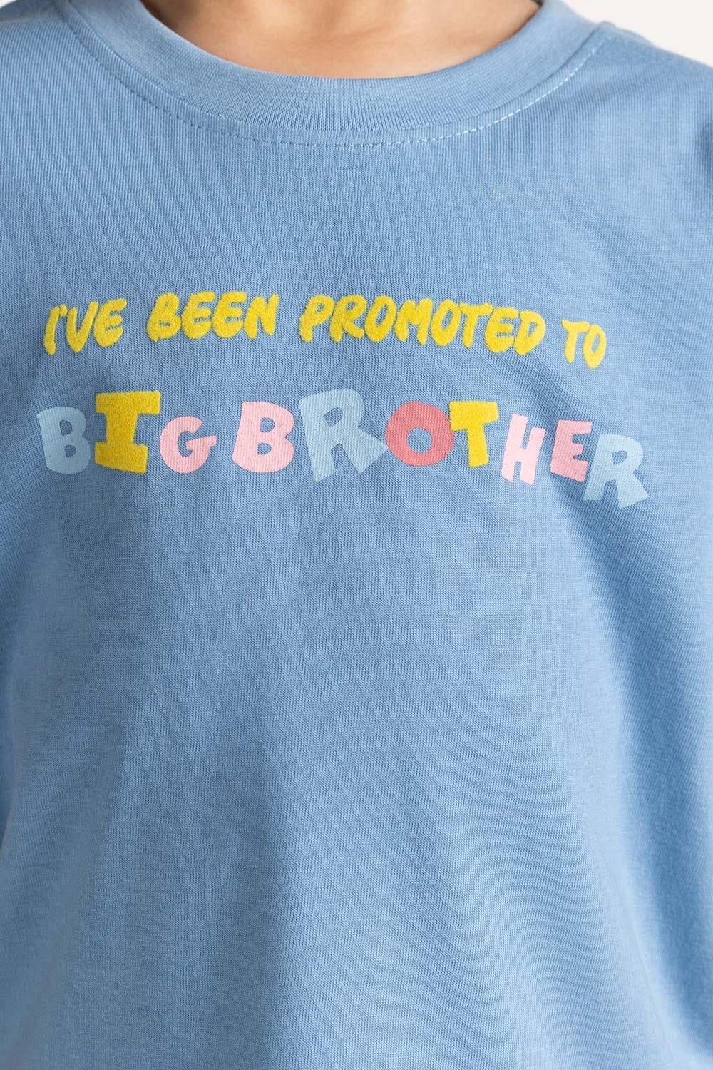 Toddler Boy Blue Printed Tee TB-TS-SS24-018