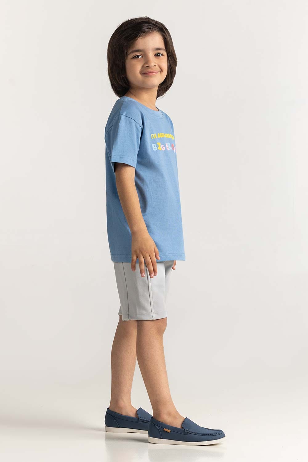 Toddler Boy Blue Printed Tee TB-TS-SS24-018