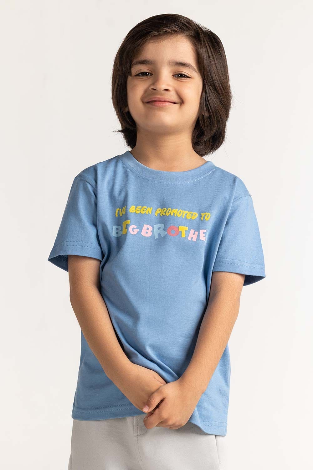 Toddler Boy Blue Printed Tee TB-TS-SS24-018