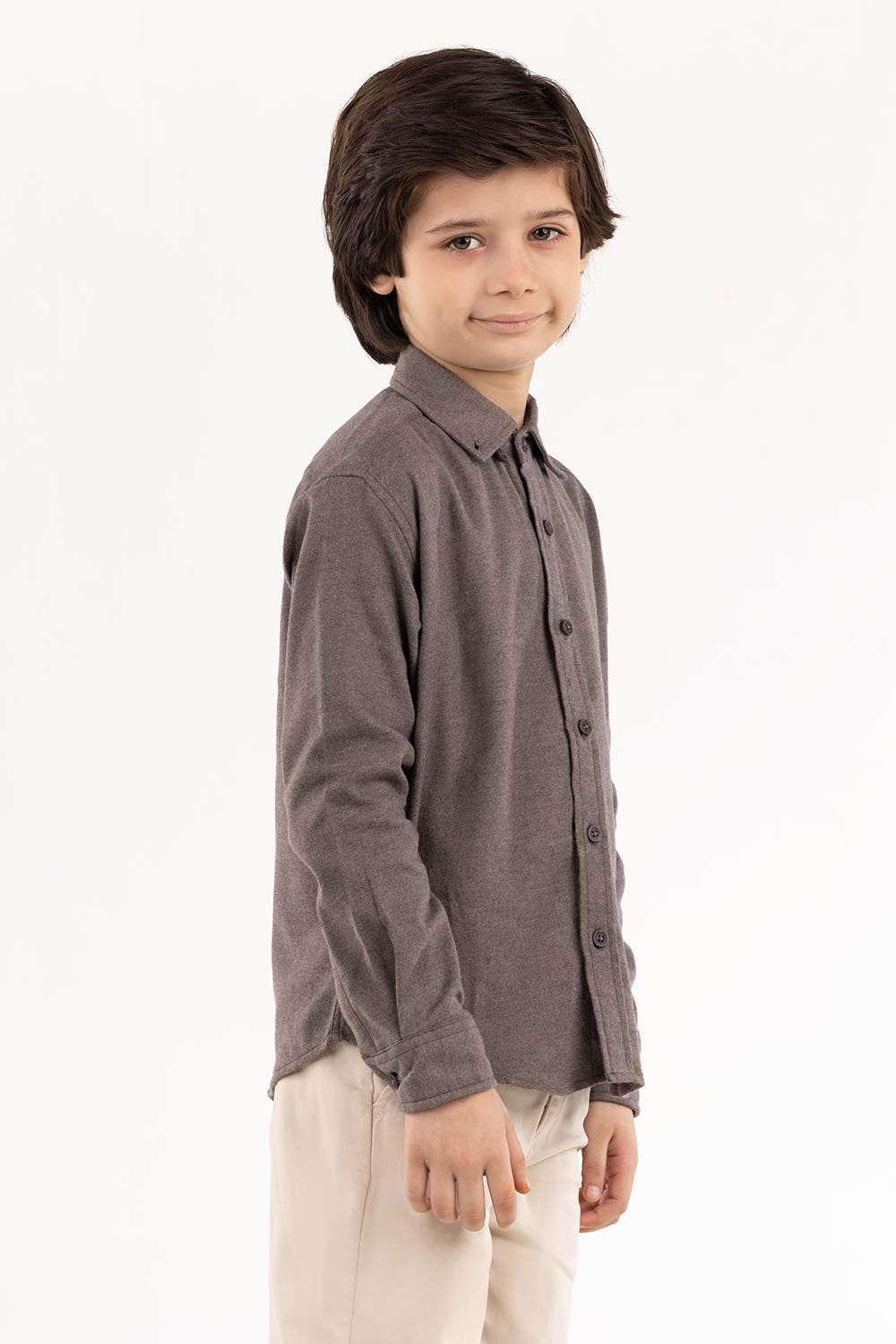 Toddler Boy Grey Casual Shirt 224-317-022