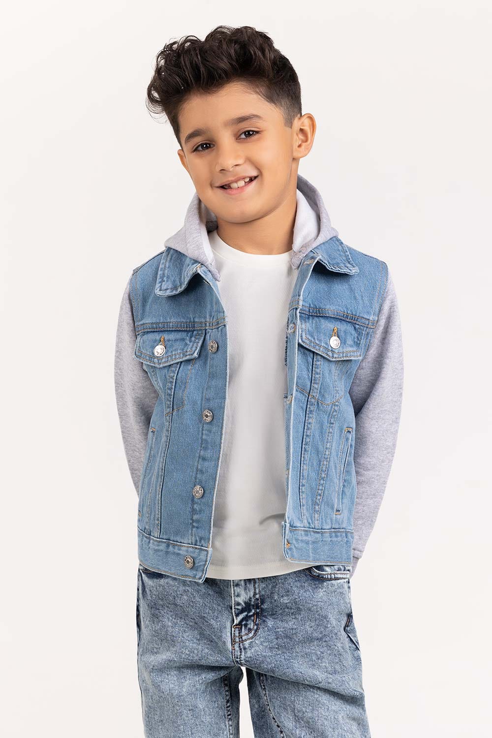 Toddler Boy Light Blue Denim Jacket 224-310-045