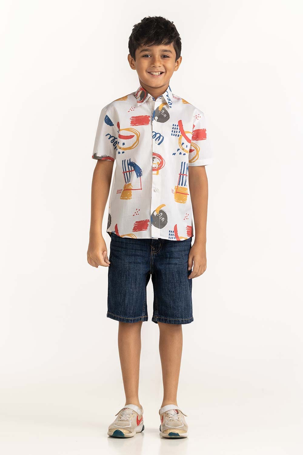 Toddler Boy Multi Printed Casual Shirt TB-CS-SS23-001