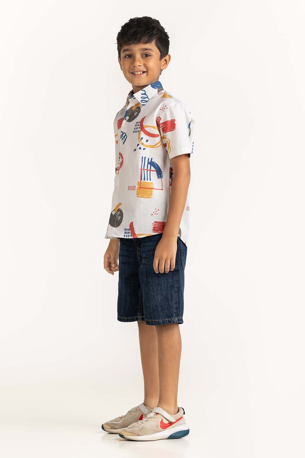 Toddler Boy Multi Printed Casual Shirt TB-CS-SS23-001