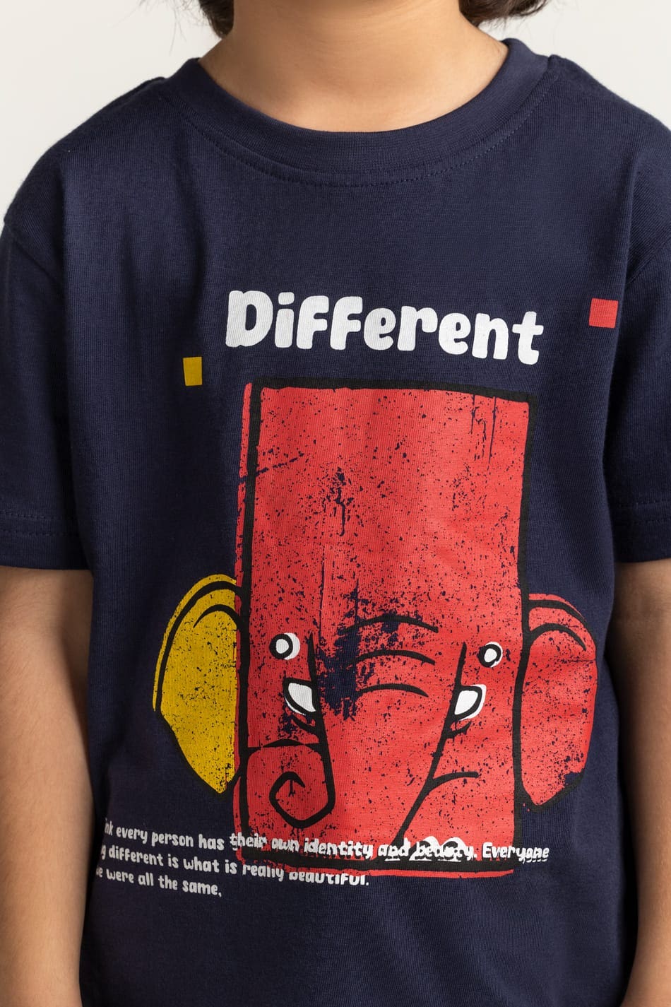 Toddler Boy Navy Blue Printed Tee TB-TS-SS24-019