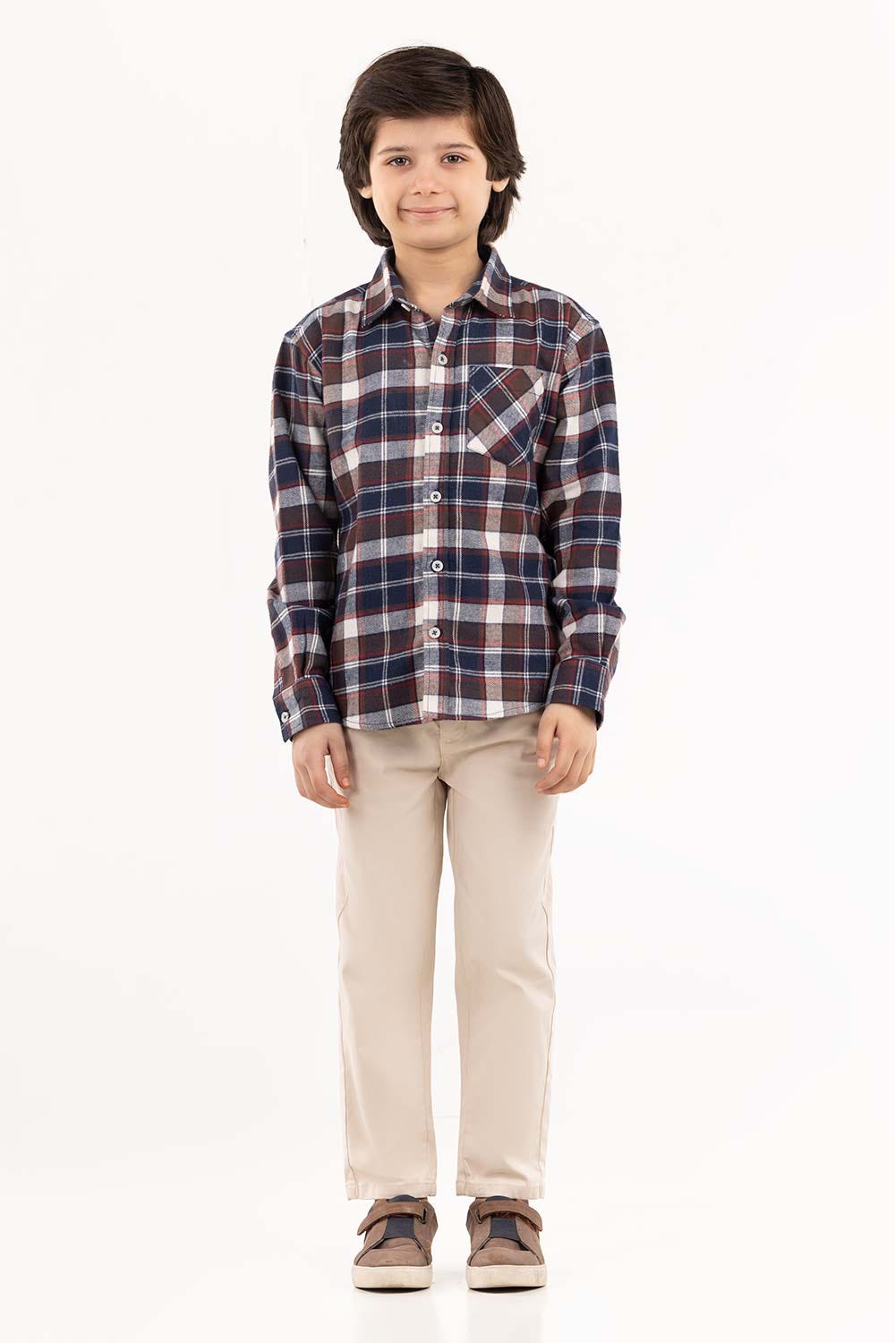 Toddler Boy Navy Casual Shirt 224-317-013