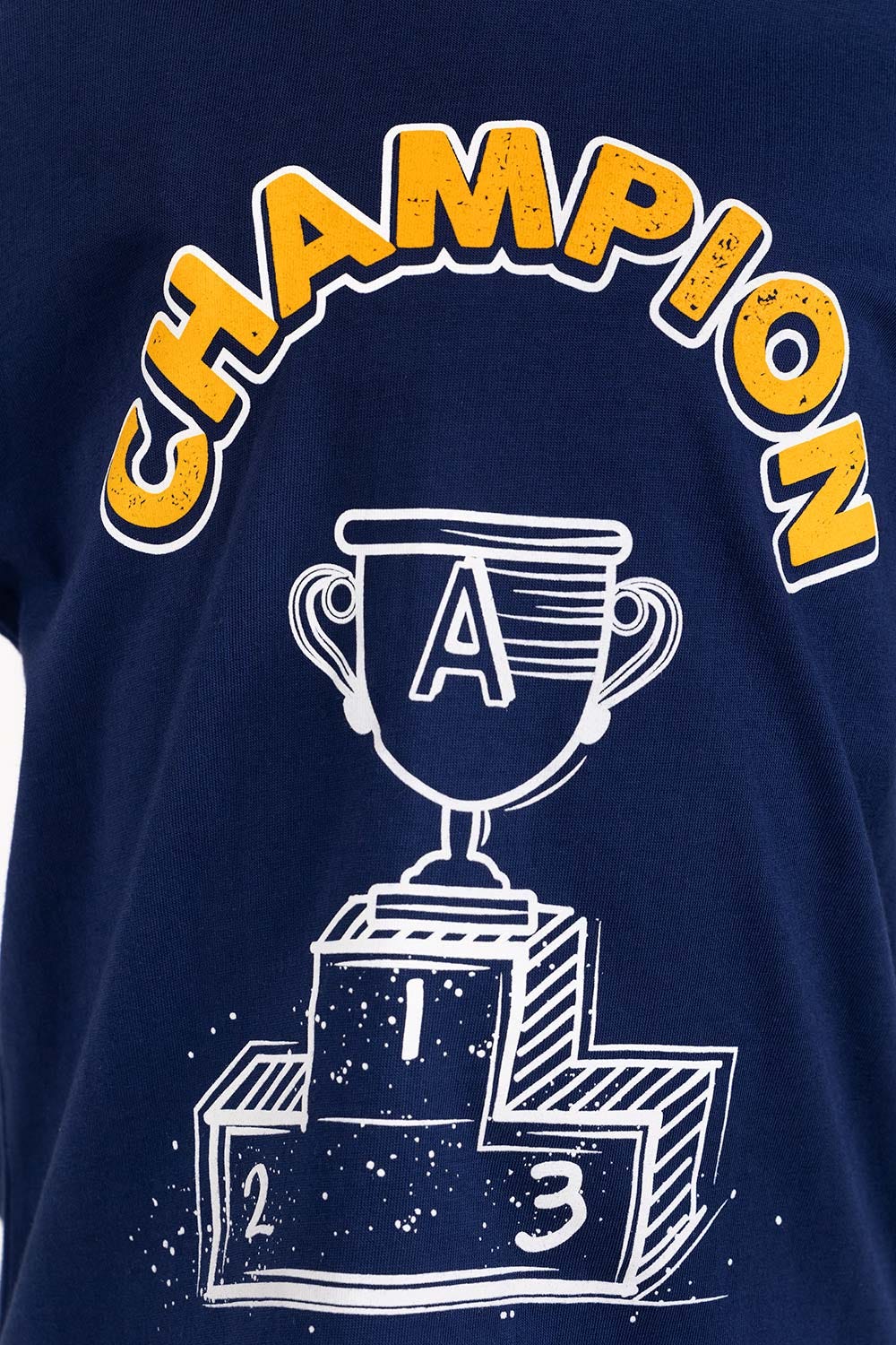 Toddler Boy Navy Knit T-Shirt 224-513-025