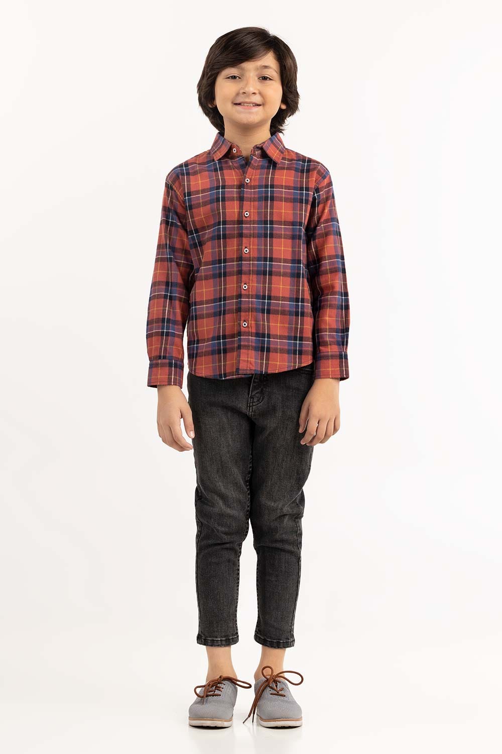 Toddler Boy Salmon Casual Shirt 224-317-014