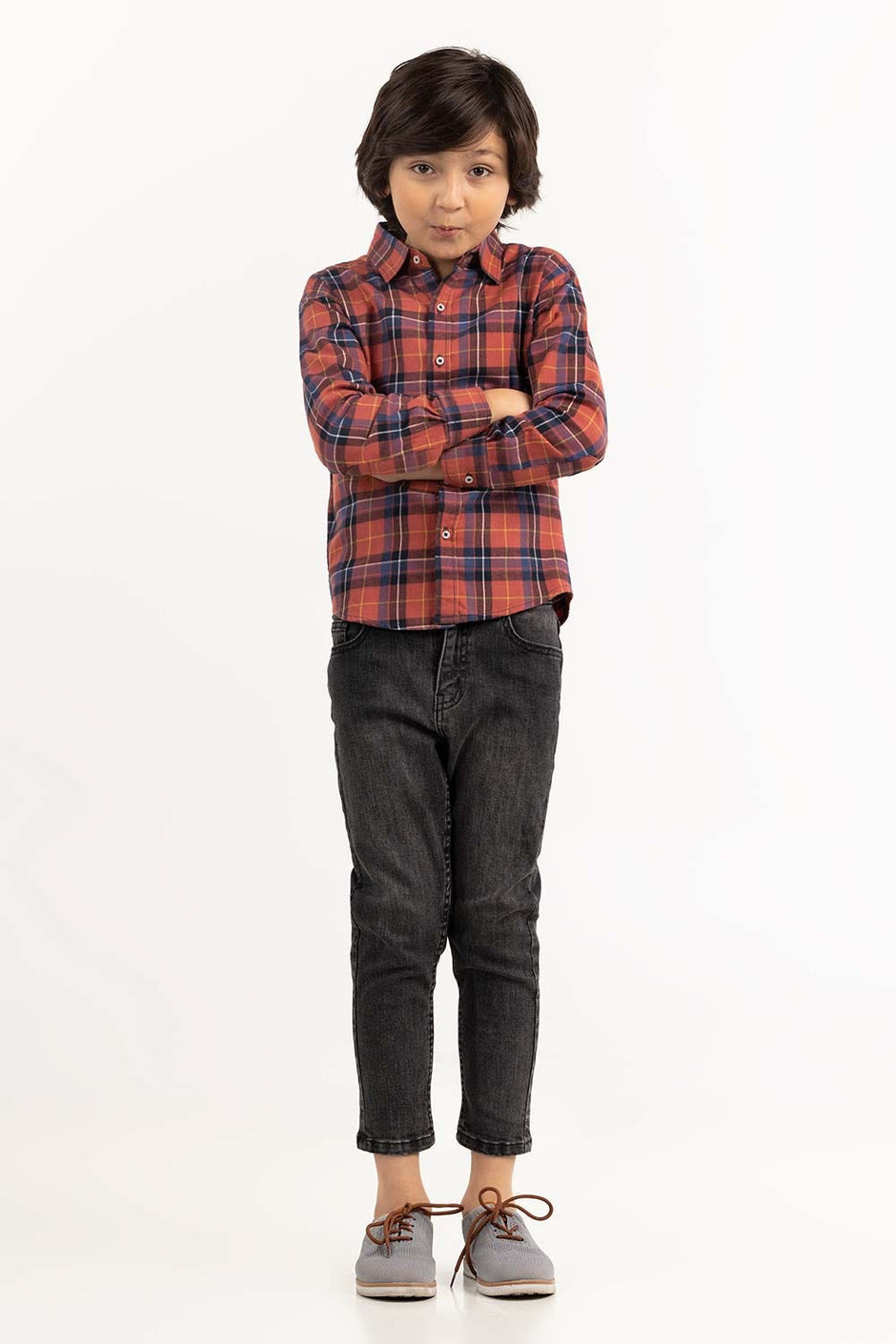 Toddler Boy Salmon Casual Shirt 224-317-014