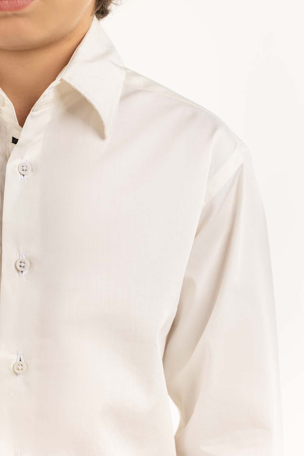 Toddler Boy White Casual Shirt 231-517-014