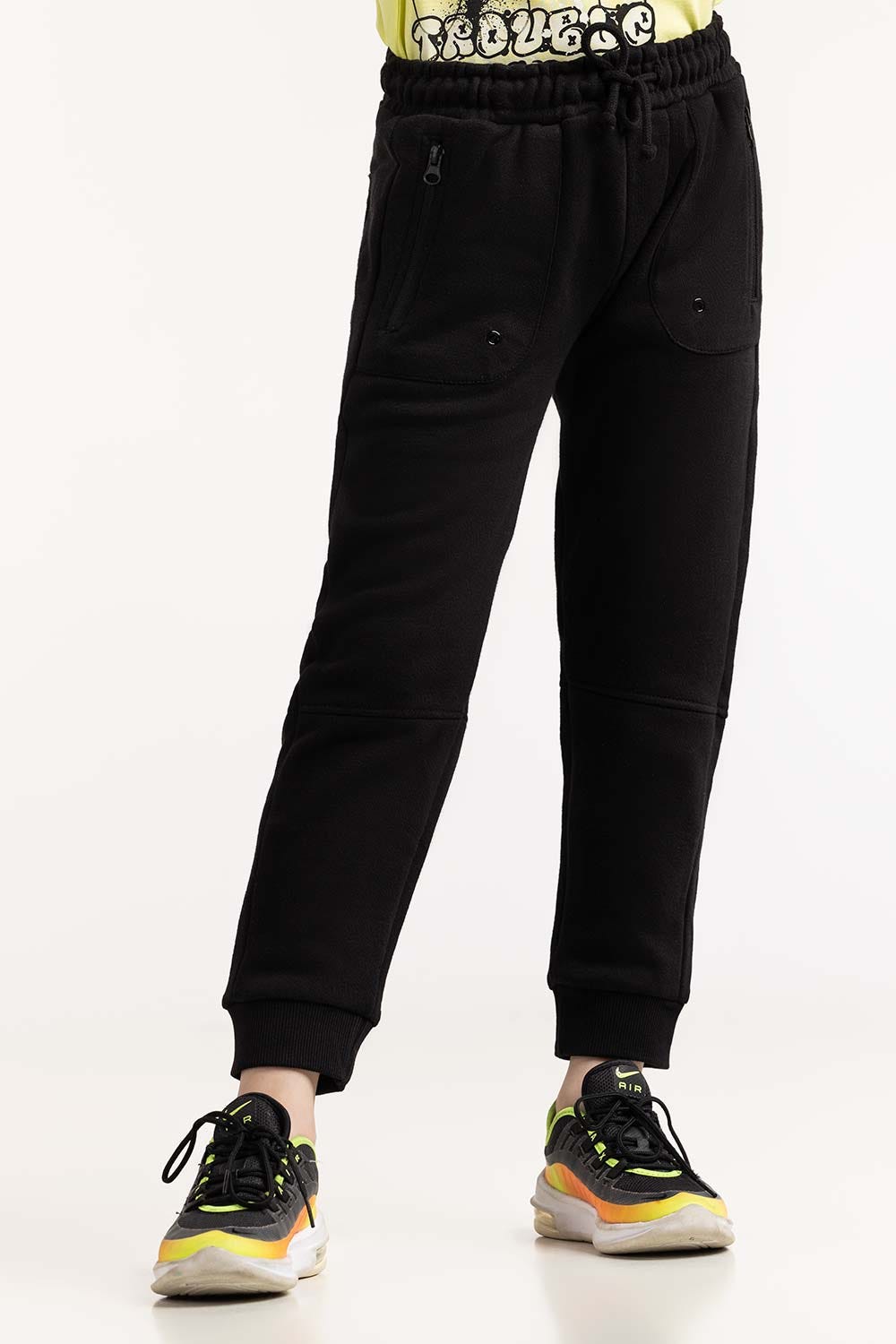 Toddler Boy Black Trouser 224-520-008