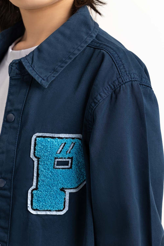 Toddler Boy Blue Casual Shirt 224-517-003