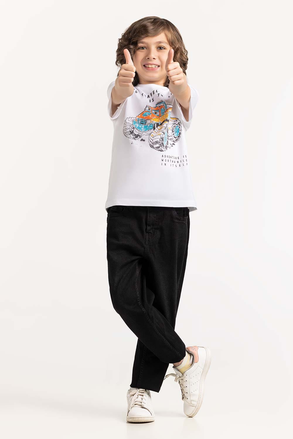 Toddler Boy White T-Shirt 231-513-022