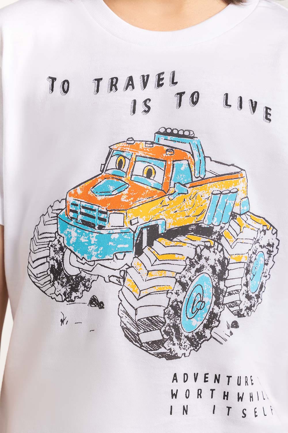 Toddler Boy White T-Shirt 231-513-022