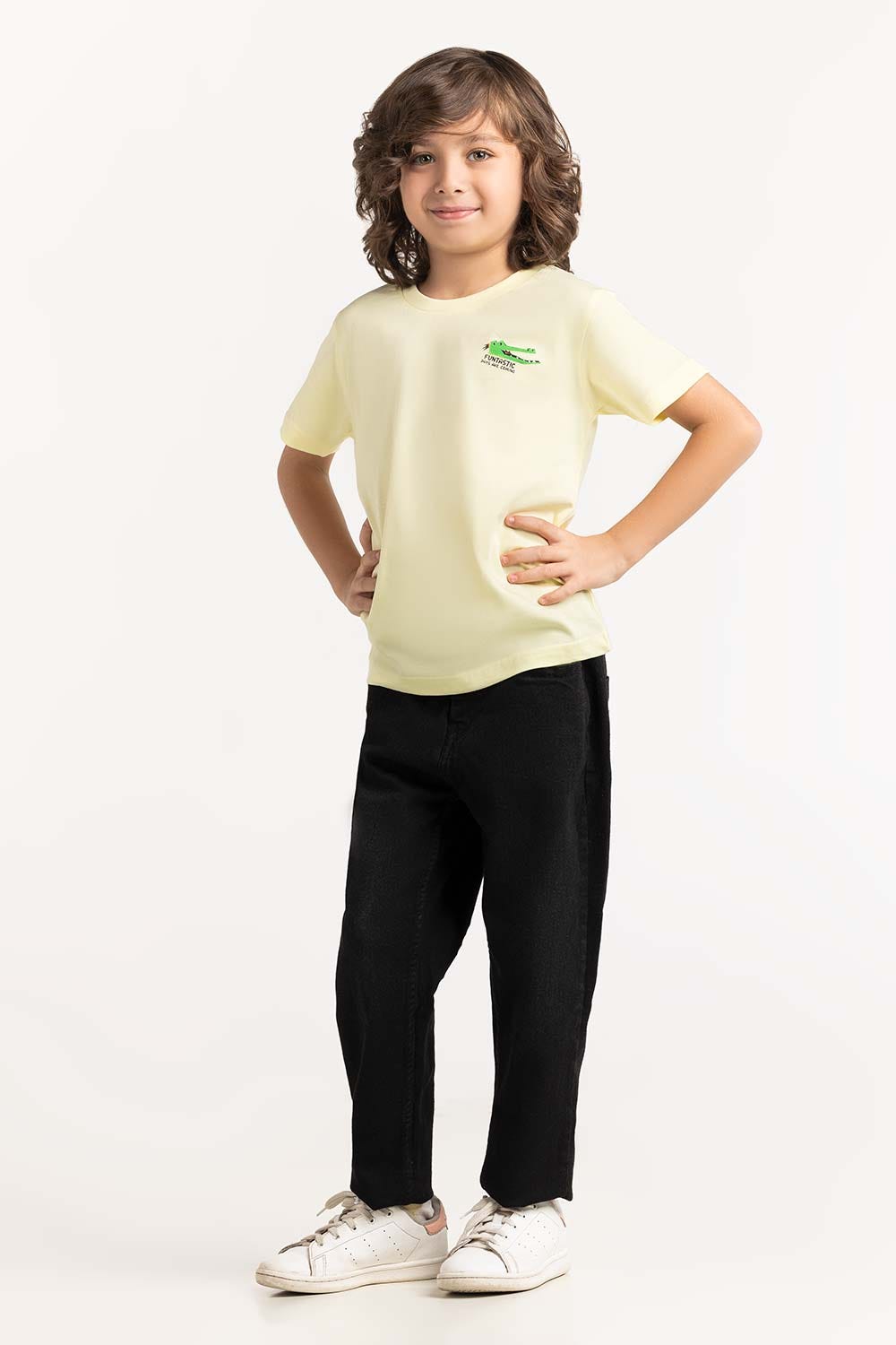 Toddler Boy Yellow T-Shirt 231-513-009