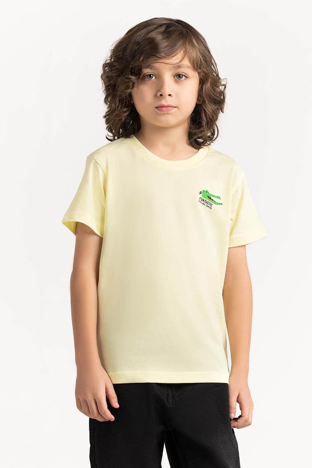 Toddler Boy Yellow T-Shirt 231-513-009
