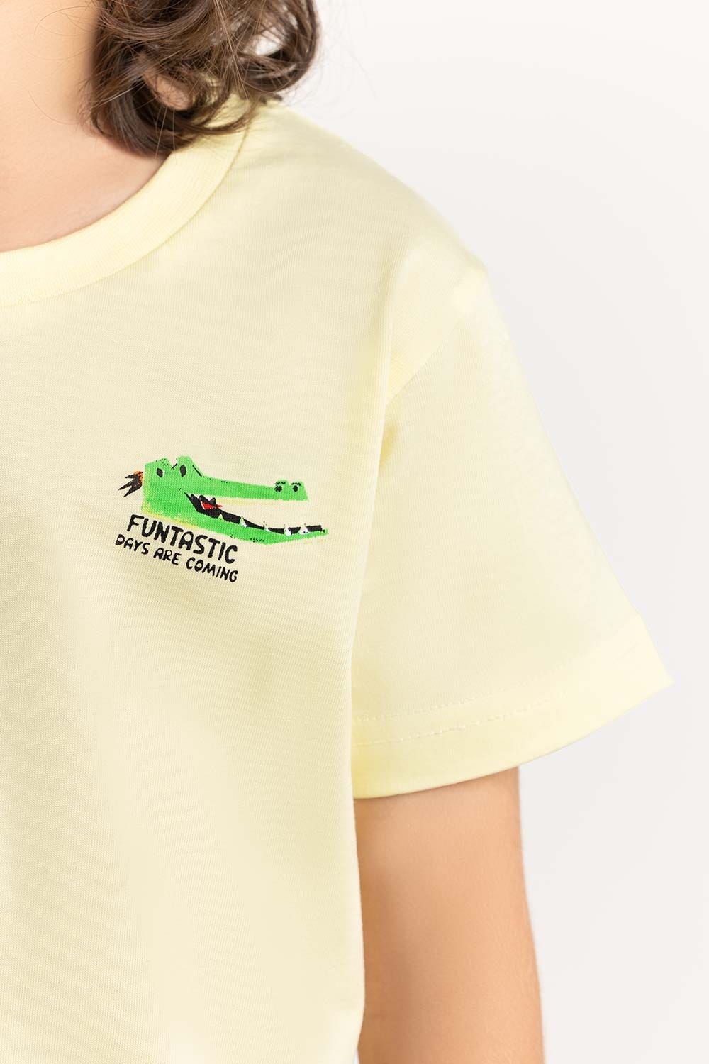 Toddler Boy Yellow T-Shirt 231-513-009