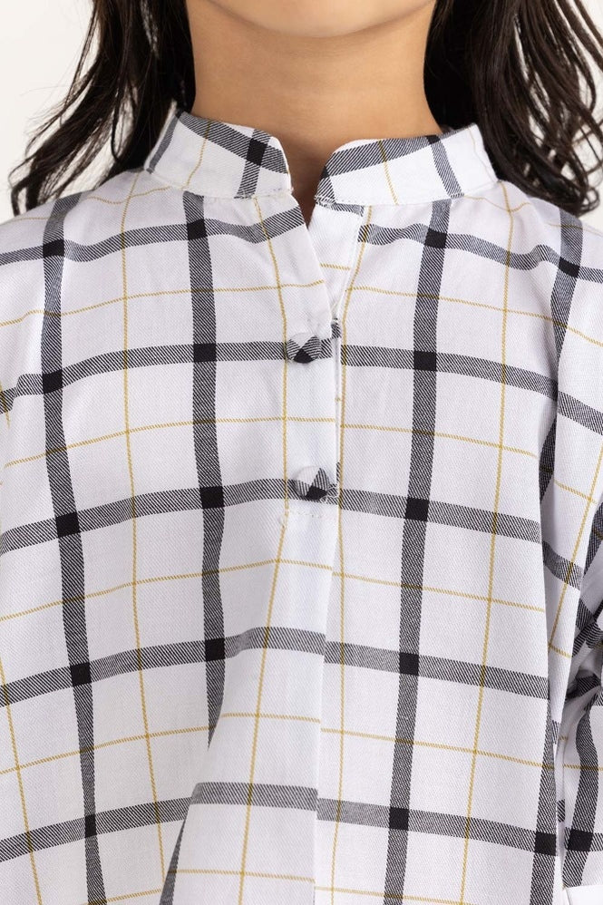 Toddler Girl Black and White Blouse 224-617-009