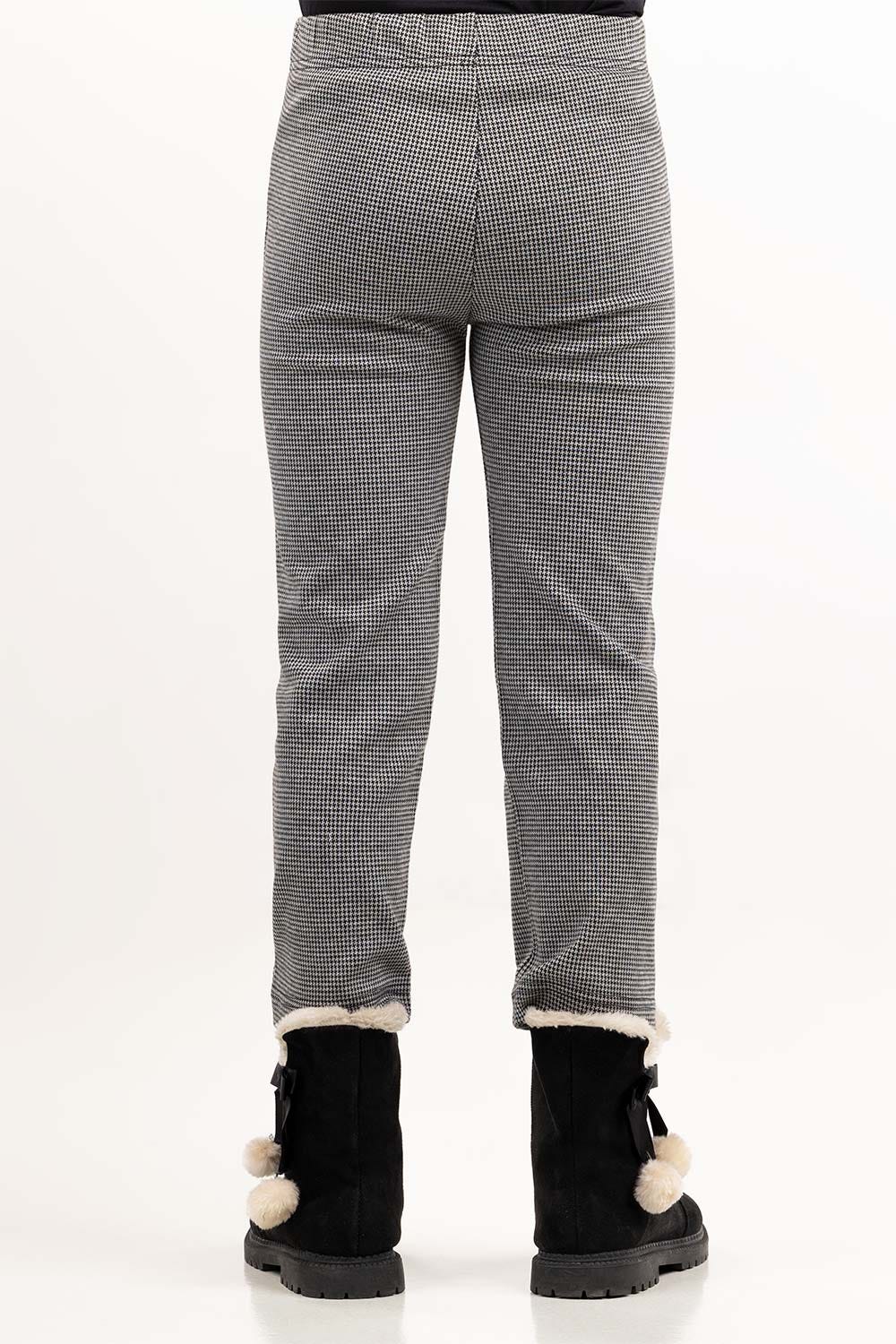 Toddler Girl Black And White Trouser 224-420-005