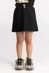 Toddler Girl Black Non Denim Skirt TG-SKT-SS24-006