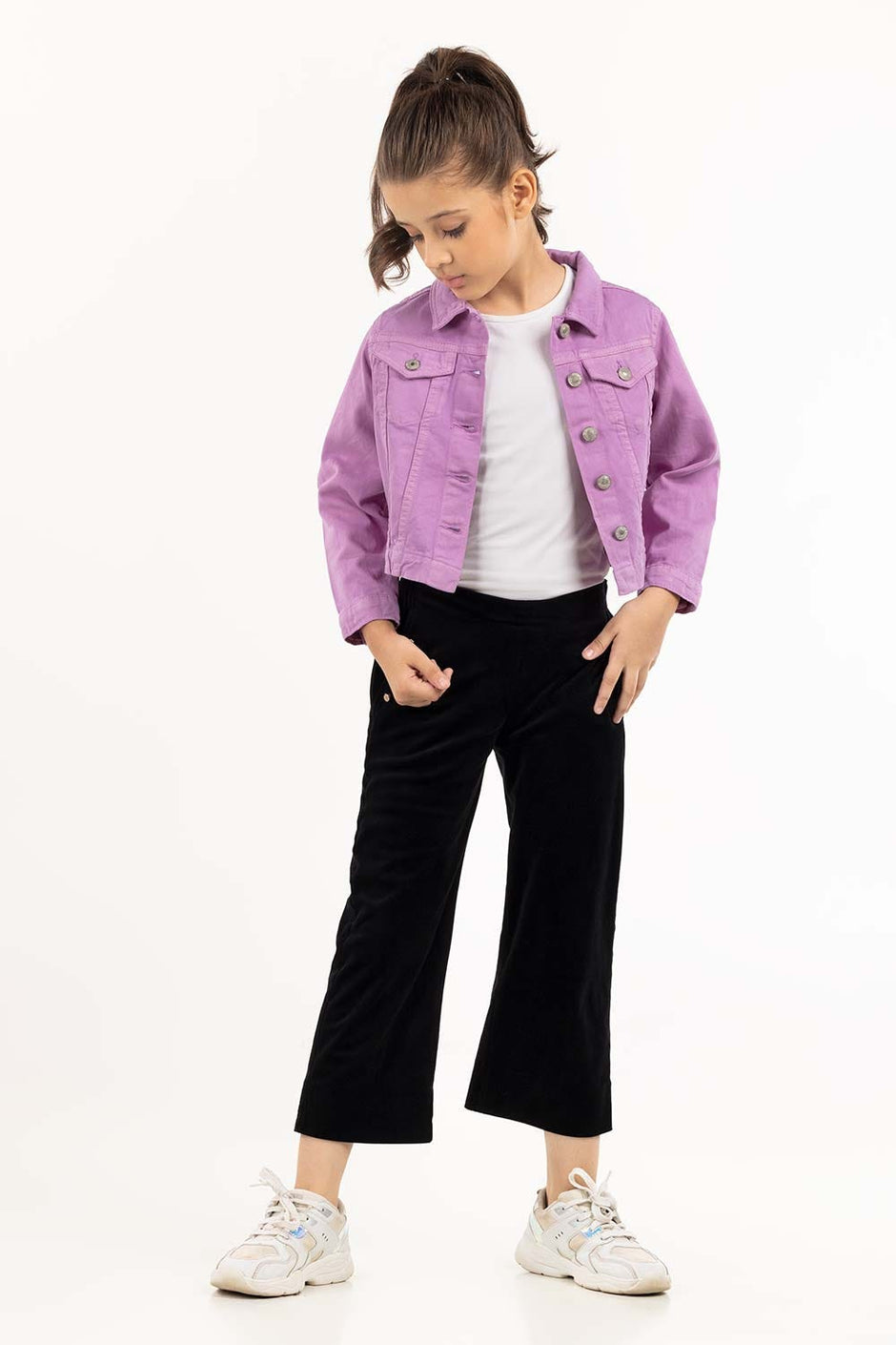 Toddler Girl Black Trouser 224-420-204