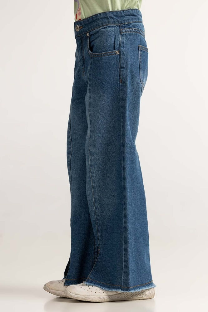 Toddler Girl Blue Basic Jeans TG-JNS-SS24-003