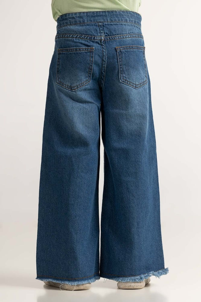 Toddler Girl Blue Basic Jeans TG-JNS-SS24-003