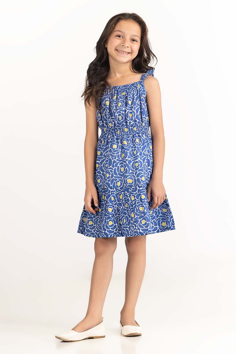 Toddler Girl Blue Dress 231-614-201
