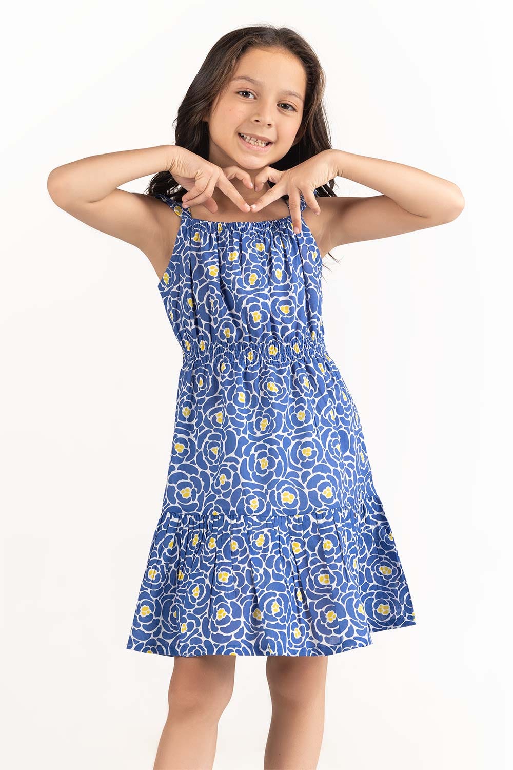 Toddler Girl Blue Dress 231-614-201