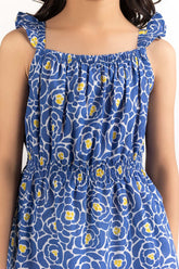 Toddler Girl Blue Dress 231-614-201