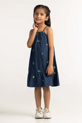 Toddler Girl Blue Dress TG-DRS-SS24-025