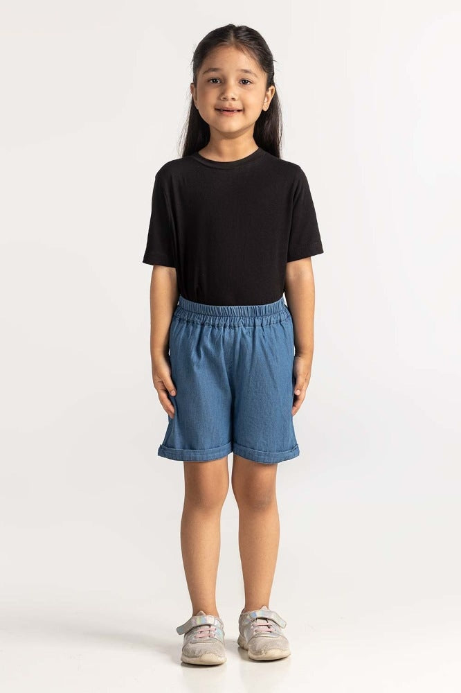 Toddler Girl Blue Short TG-TRC-SS24-311