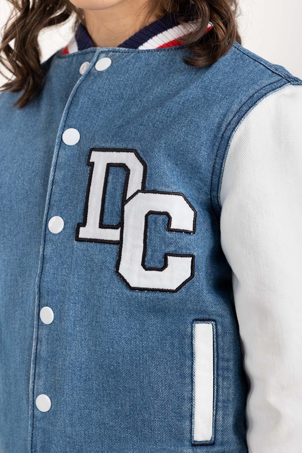 Toddler Girl Dark Blue Non Denim Jacket 224-410-049