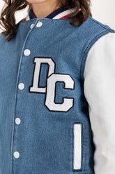 Toddler Girl Dark Blue Non Denim Jacket 224-410-049