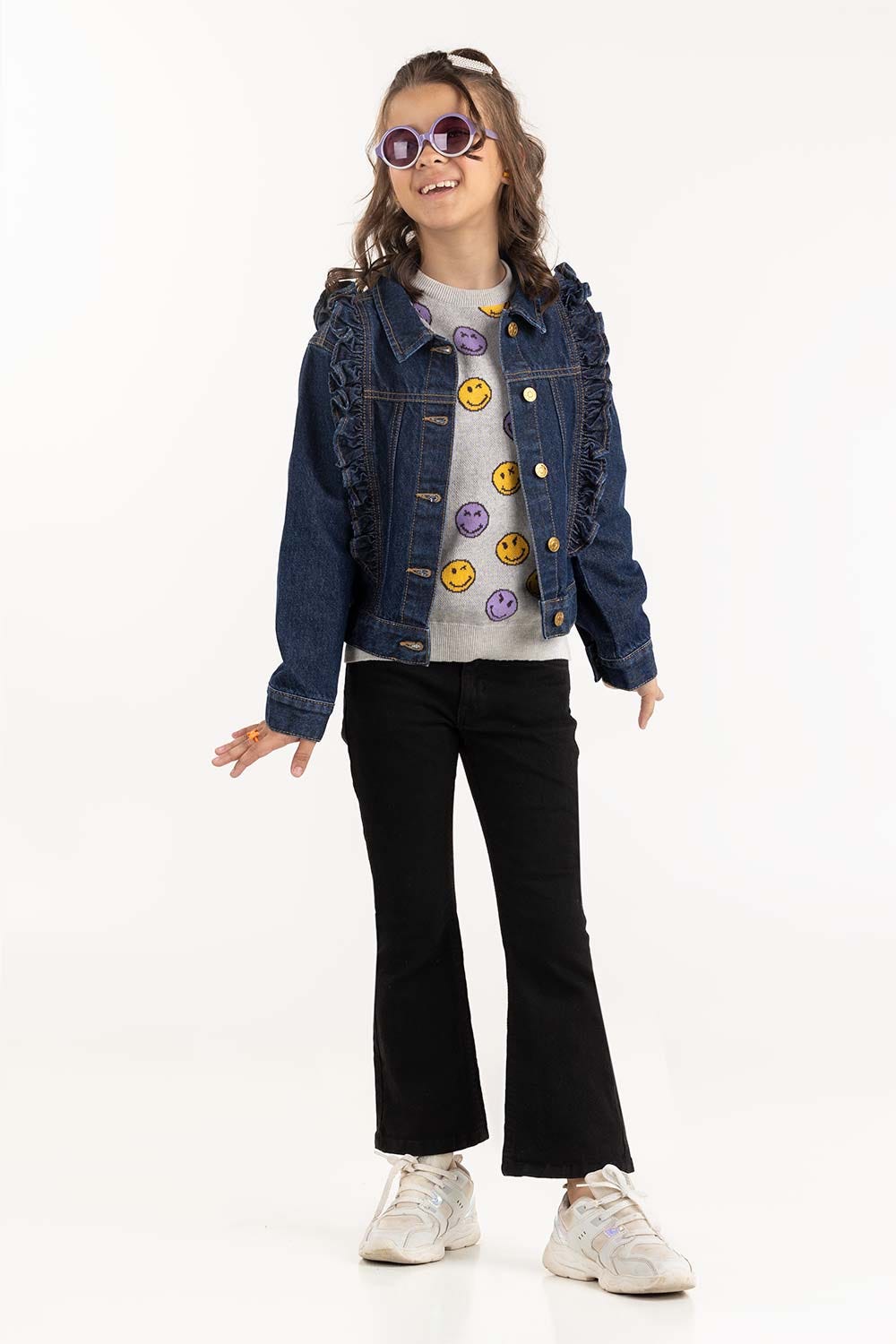 Toddler Girl Dark Wash Denim Jacket 224-410-046