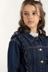 Toddler Girl Dark Wash Denim Jacket 224-410-046