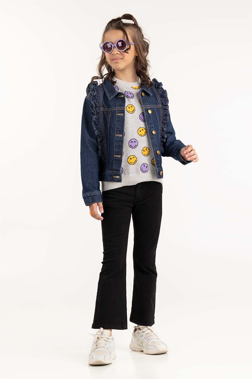 Toddler Girl Dark Wash Denim Jacket 224-410-046