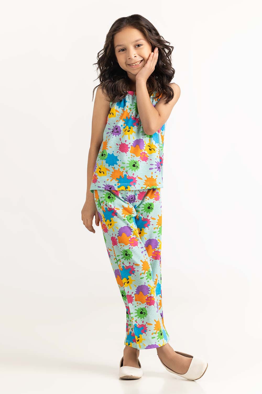 Toddler Girl Green Co-Ord Top 231-616-014 T