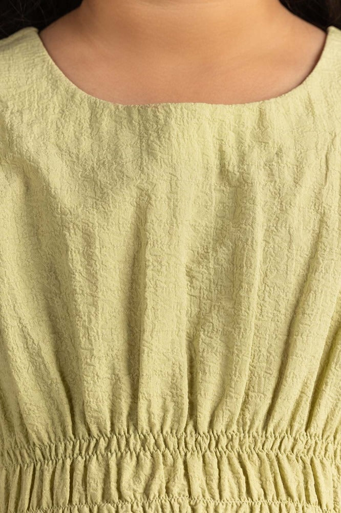 Toddler Girl Green Dress TG-DRS-SS24-004