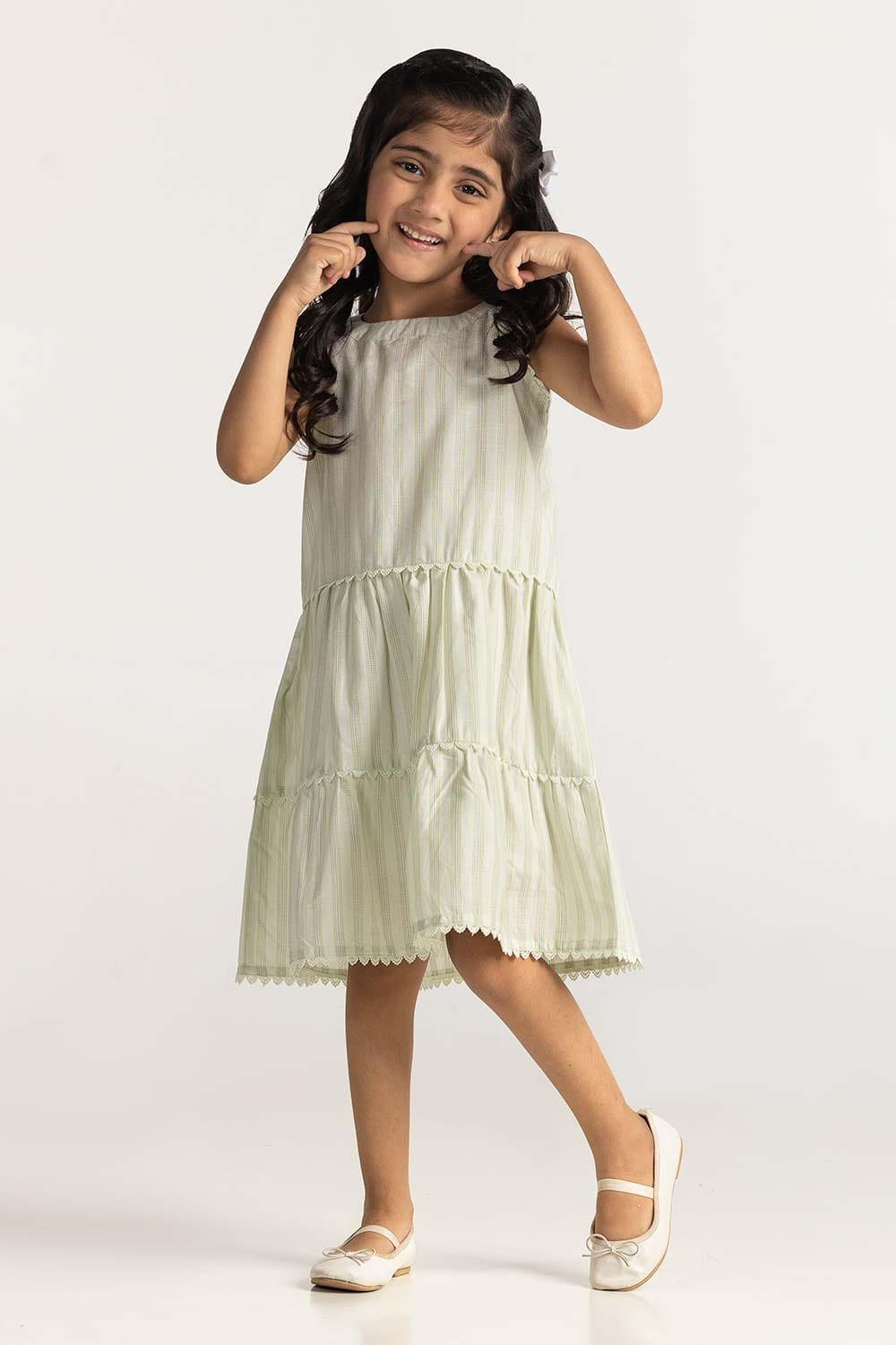 Toddler Girl Ivory Dress TG-BLS-SS24-012