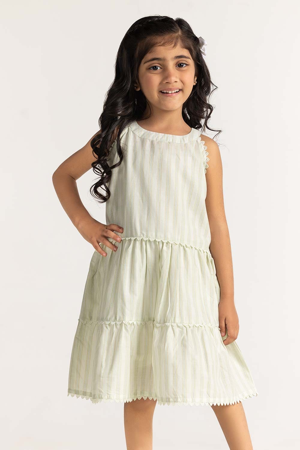 Toddler Girl Ivory Dress TG-BLS-SS24-012