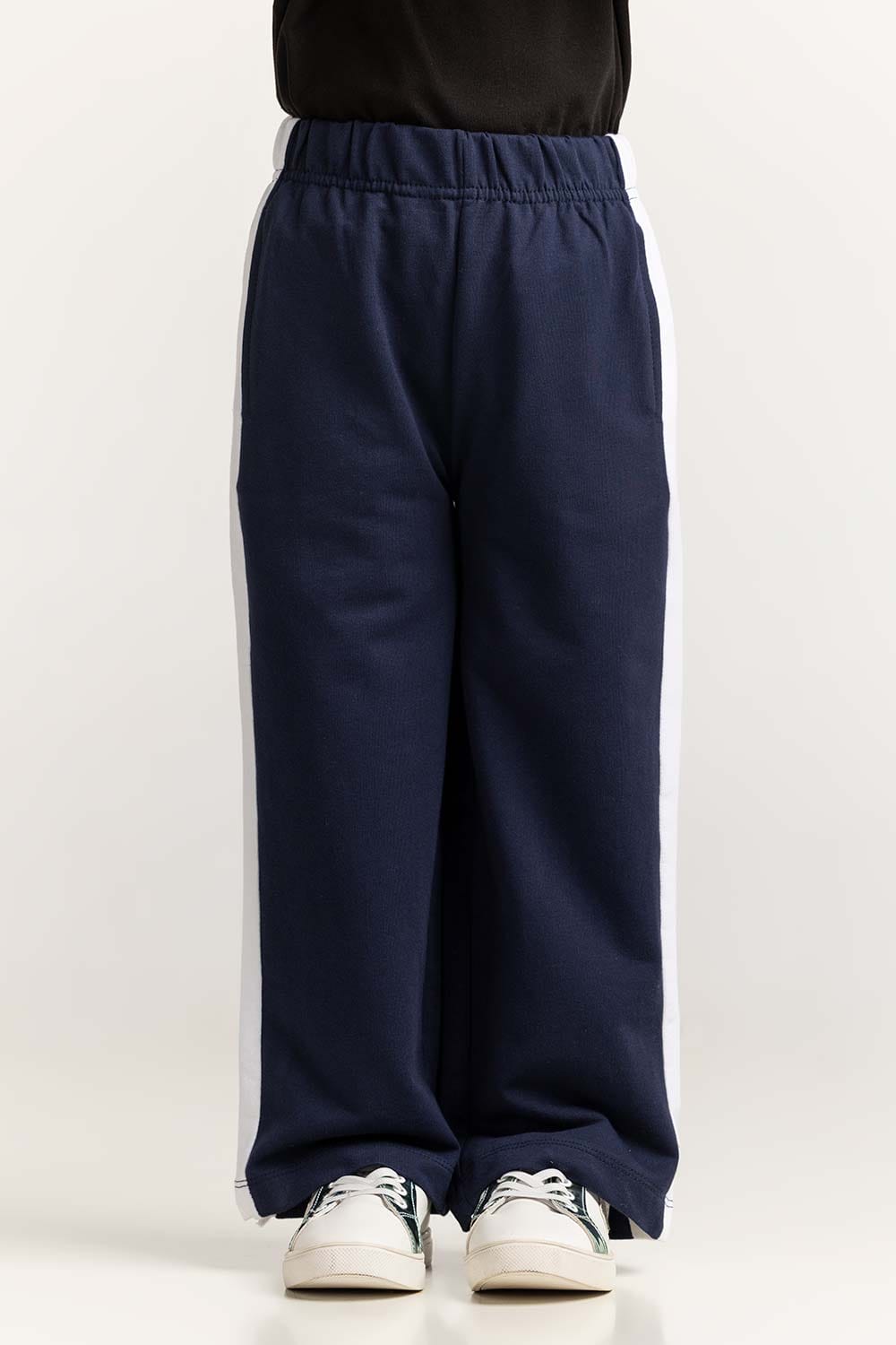 Toddler Girl Navy Blue Basic Trouser TG-TRKN-SS24-007