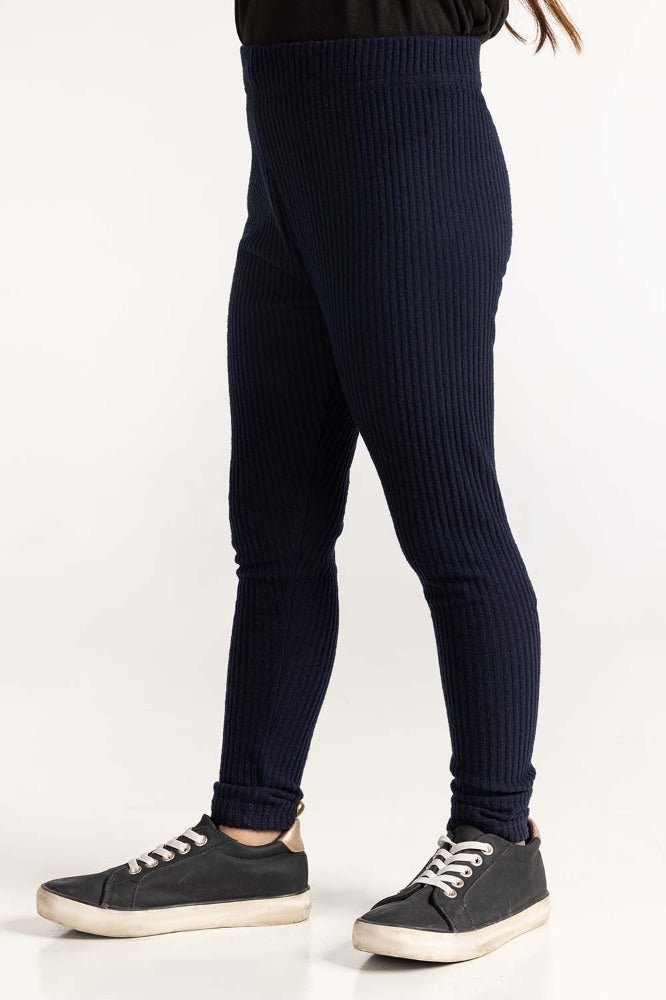 Toddler Girl Navy Blue Trouser 224-420-007