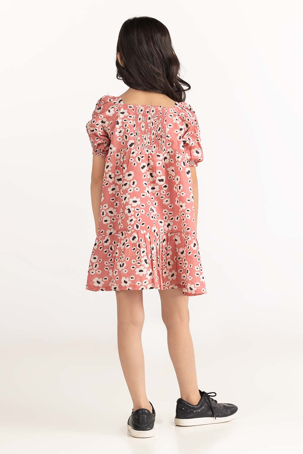 Toddler Girl Orange Dress 231-617-010