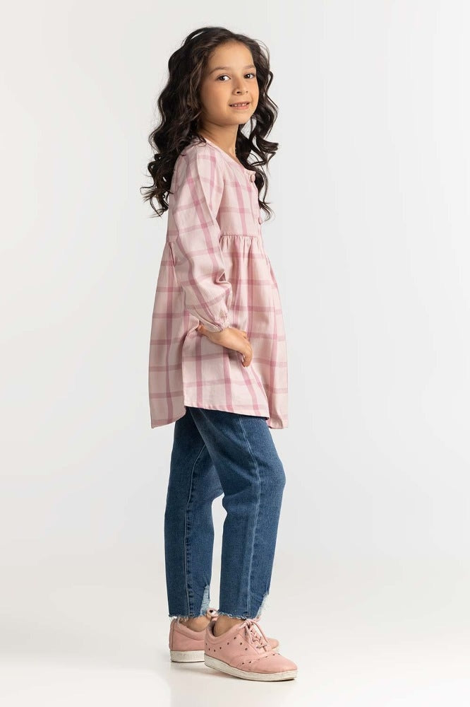 Toddler Girl Pink Basic Blouse TG-BLSWS23-001