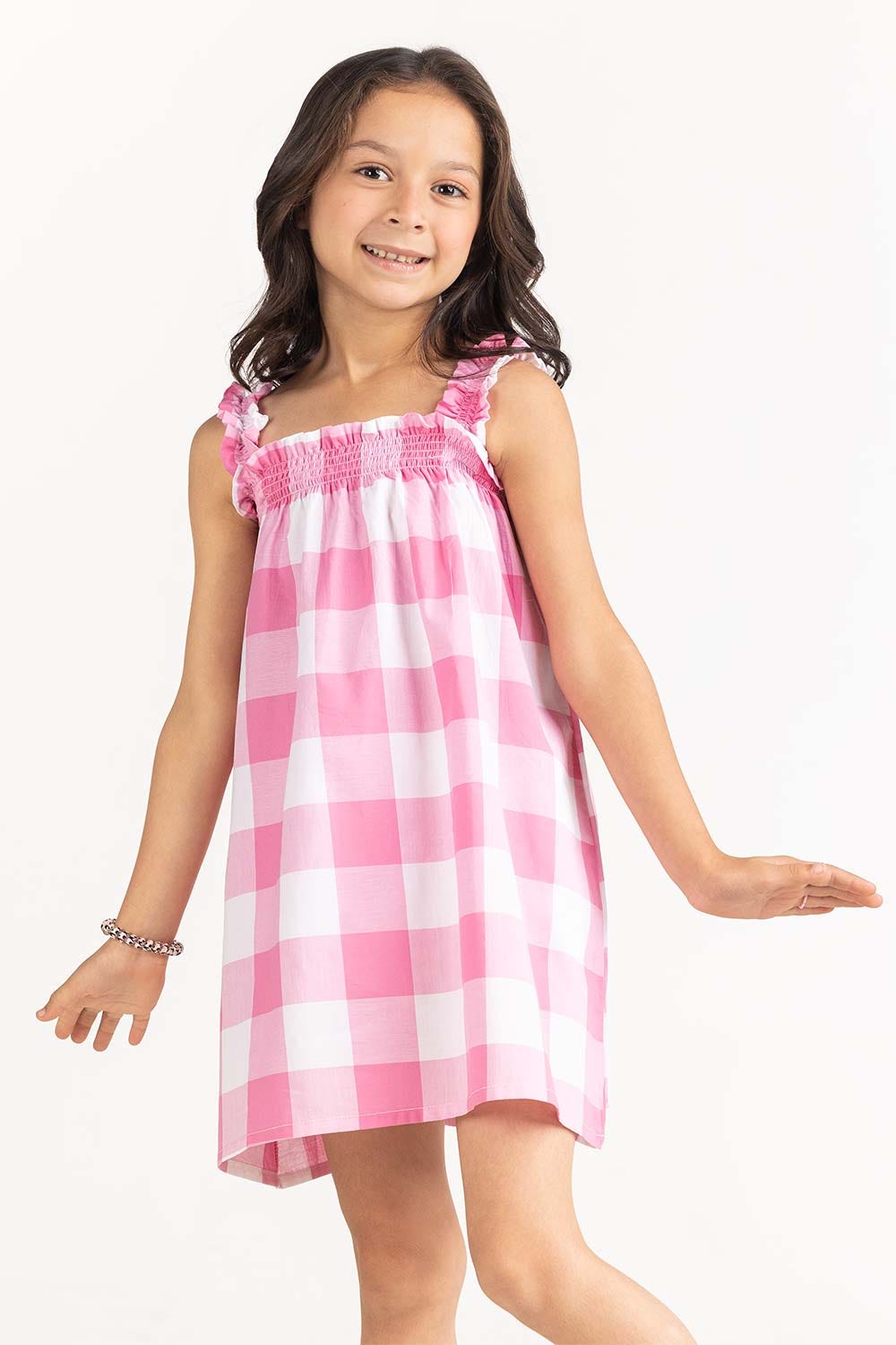 Toddler Girl Pink Dress 231-617-005