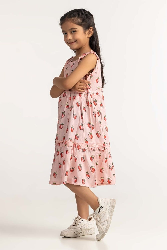 Toddler Girl Pink Dress TG-BLS-SS24-011
