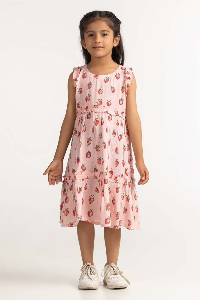 Toddler Girl Pink Dress TG-BLS-SS24-011