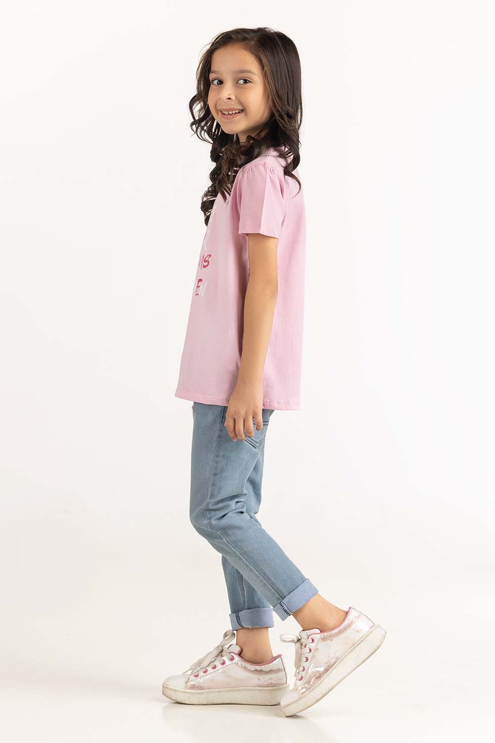 Toddler Girl Pink Lady Co-Ord Top 231-616-011 T