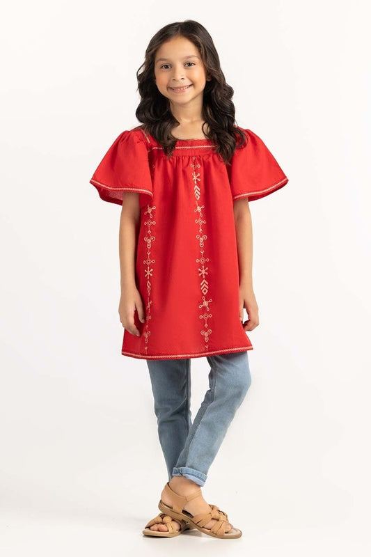 Toddler Girl Red Blouse 231-617-021